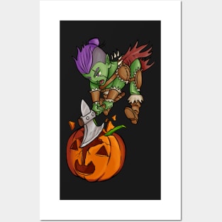 Halloween Orc Posters and Art